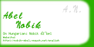 abel nobik business card